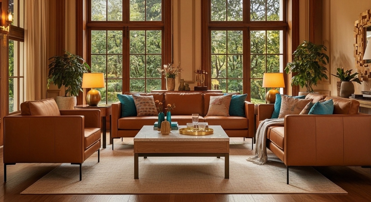 Poltrona Ettore Westwing em Couro Caramelo: Quando Ergonomia Encontra Design Atemporal