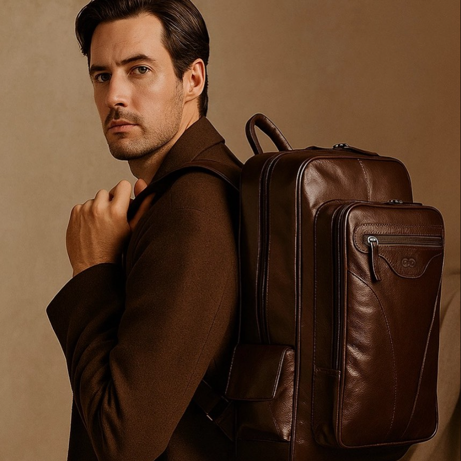 Mochila Radite Em Couro Legítimo 1604* Galvani