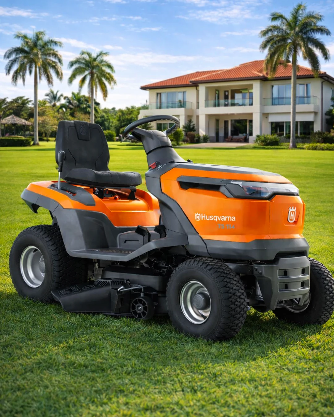 Trator Cortador De Grama Husqvarna Ts114 14,8hp Corte 95cm - R$ 23.999
